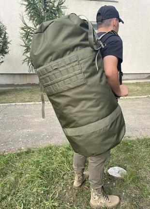 Тактический баул для зсу cordura 1000d сумка тактическая рюкзак на системе molle молли оксфорд топ 100 литров3 фото