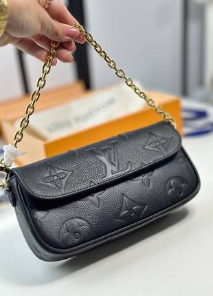 Кожаная сумка в стиле louis vuitton