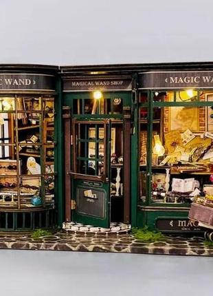 Уценка!примятая коробка! румбокс магазин магии. интерьерный 3d конструктор гарри поттер игрушечный домик f-032