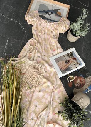 Ніжна сукня міді в квітковий принт h&m