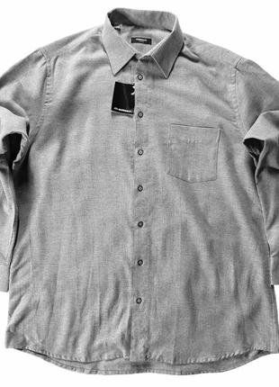 Walbusch термо рубашка фланелевая повседневная трекинговая ёлочка herringbone xxl/xl