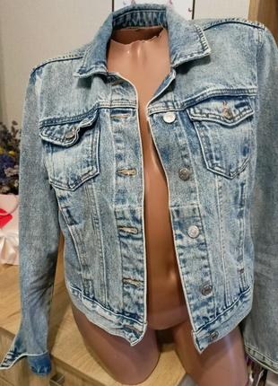 Джинсовка женская,джинсовая куртка пиджак жакет с потертостями