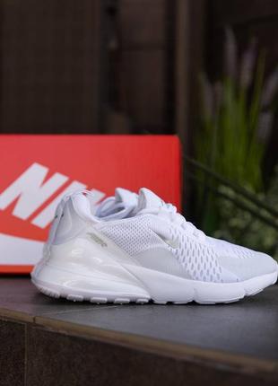 Кроссовки летние nike air max 270 white сетка мужские