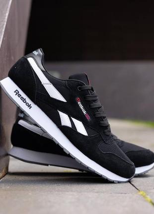 Reebok classic leather black white