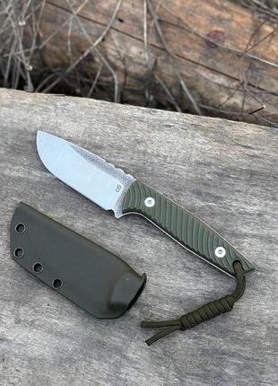 Фіксований ніж teren blade barracuda satin k110 (olive g10 wave)