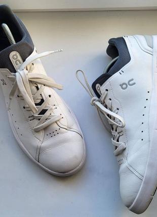 Мужские кожаные кроссовки швейцарского бренда on cloud the roger