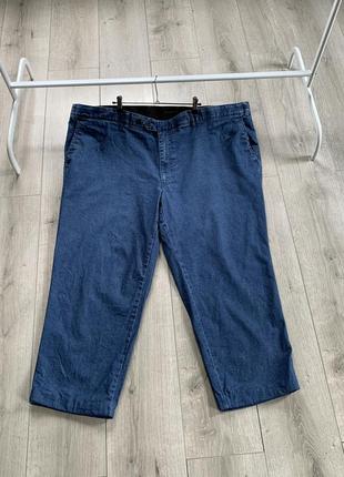 Джинси штани брюки батал великого розміру синього кольору розмір 62 64 66 котон