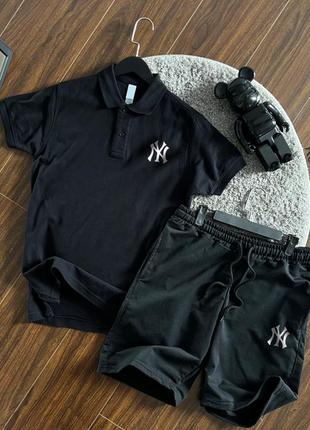 Літній комплект ny футболка поло і шорти