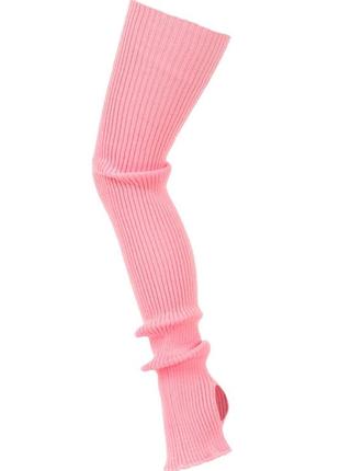 Гетри жіночі рожеві в'язані для танців під каблук, 80 см.