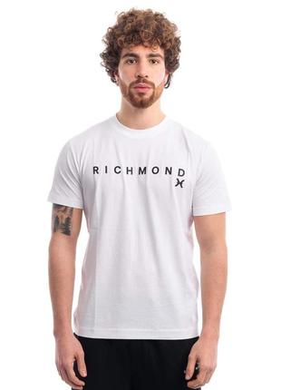 Мужская футболка Marvelmond "x" белого цвета.