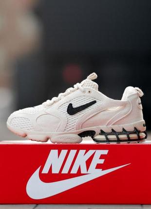 Stussy x nike air zoom room caged “fossil”