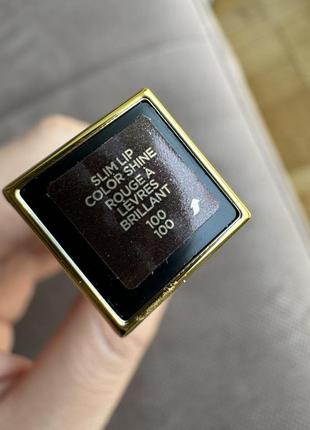 Новая помада tom ford slim lip color shine оттенок 100