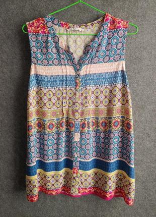 Легкая яркая блуза из вискозы 48-50 размера5 фото