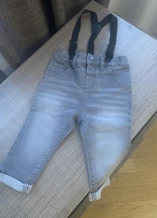Штани джинсові з підтяжками