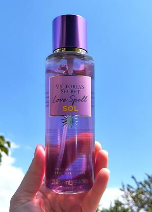 Love spell sol - парфюмированный спрей (мист) для тела от victoria’s secret 💕