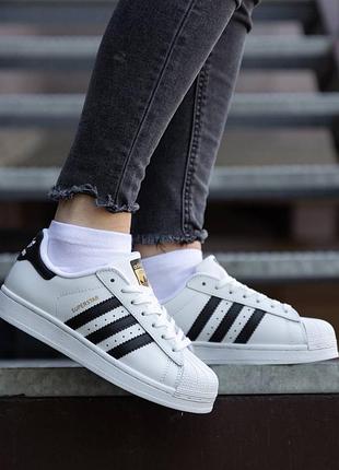 Женские кроссовки adidas superstar classic4 фото