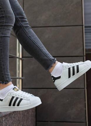 Женские кроссовки adidas superstar classic5 фото
