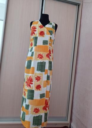 Плаття сарафан жіноче із віскозидовжини максі first avenue 40 р l