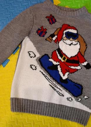 Рождественский мирор, свитер санта клаус
