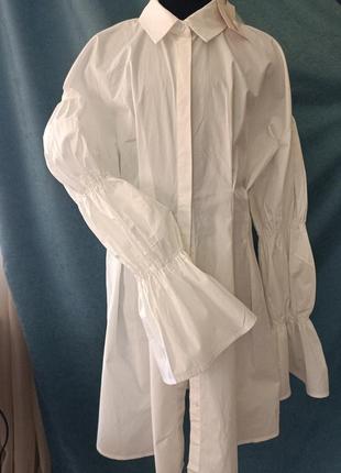 Плаття-сорочка біле