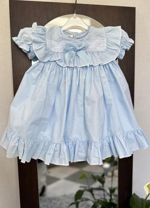 Котонова сукня, плаття лялькове на рочок,  1-2 роки