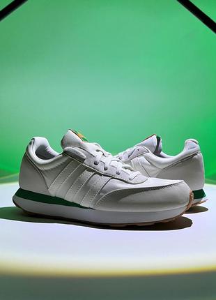 Кросівки adidas run 60 white | green чоловічі оригінал