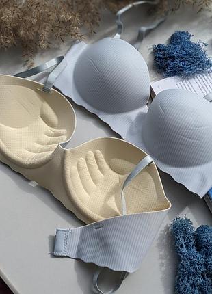 Безшовний бюстгалтер пуш-ап руки адама без кісточок анжеліка бюст перфорація ліф ліфчик лівчик