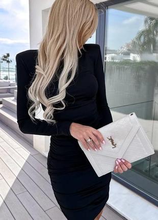 Ідеальне плаття міні з відкритою спиною чорний