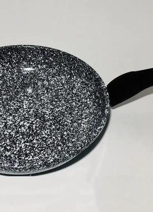 Сковорода 20 см светлый гранит unique un-5102 | антипригарная сковорода | гранитная сковорода