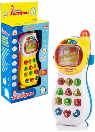 Дитячий розвиваючий розумний телефон 7028" play smart "рос. мова
