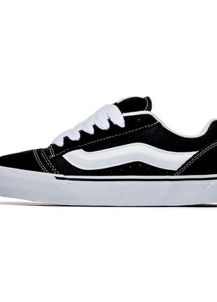 Мужские кроссовки vans knu skool shoe black на весну premium качества, стильные и удобные кроссовки на каждый день