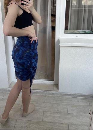 Юбка мини драпировка от shein