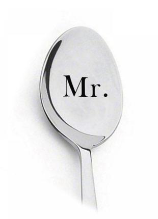 Ложка mr (19cм) из стали, сувенирная ложка
