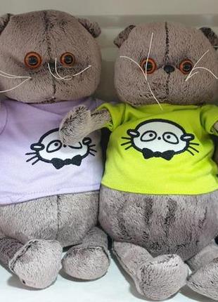 Мила м'яка іграшка кіт басік у светрі м'яка іграшка. 28 см, різні варіанти кольору светра