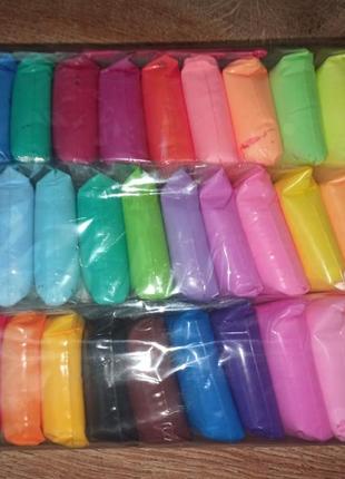 Легкий повітряний пластилін 36 яскравих кольорів