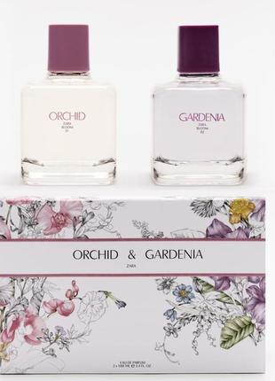 Духи zara orchid + парфуми zara gardenia набір 2шт*90мл eau de parfum