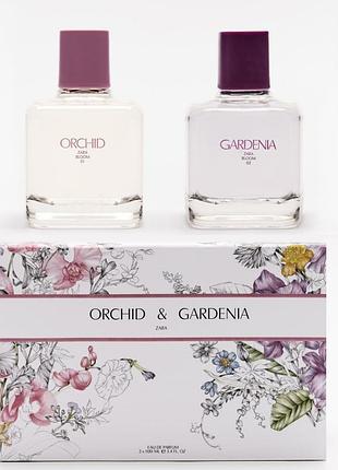 Духи zara orchid + парфуми zara gardenia набір 2шт*90мл eau de parfum