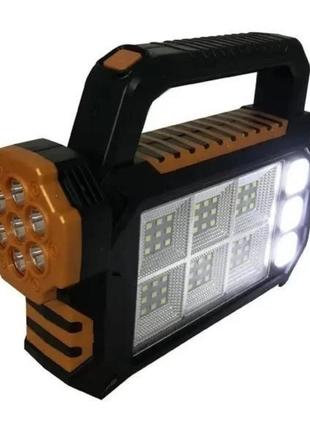 Світлодіодний ліхтар led cob hs8029 з акумулятором і сонячною панеллю