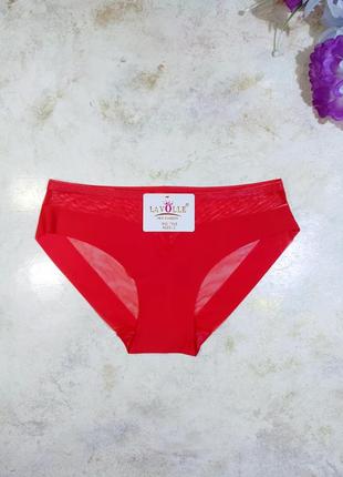 Трусики бесшовные с вставками сеточки из микрофибры🖤💜💙🤍💛❤️