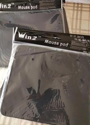 Коврик для мышки однотонный черный 25*21*4 мм mouse pad win-2
