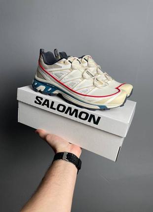 Кросівки salomon xt-6 expanse white red blue