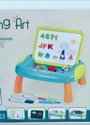 Детский столик для рисования painting art 1036 hsm-50182 от 3 лет