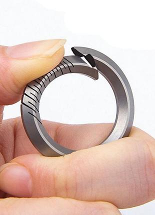 Титановое кольцо для ключей  titanium rings 31 мм / 1 штука. титановый брелок cc43-1