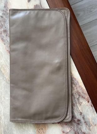 Carol italy vintage натуральная кожа сумка клатч конверт