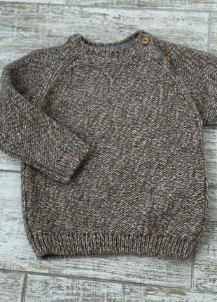 Zara вовна,светр, трикотаж,вʼязаний. 18-24міс,92 см