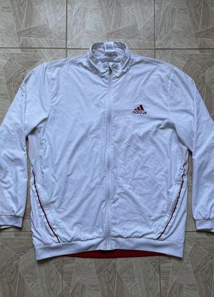 Ветровка y2k hype vintage adidas the blue bicycle jacket l white