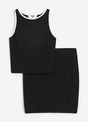 Комплект майка юбка спортивный костюм для девочки оригинал h&amp;m