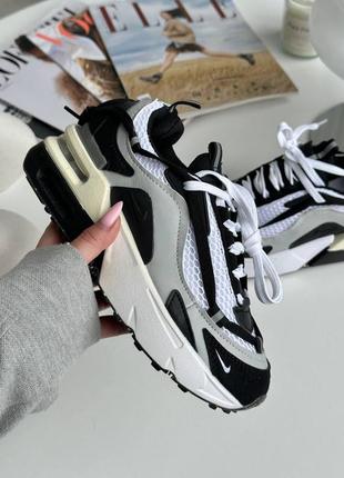 Шикарнезні жіночі кросівки nike air max furyosa silver black сірі