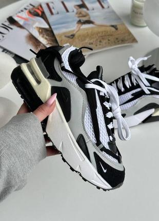Шикарные женские кроссовки Pantaloni in French Terry Nike Sportswear Swoosh Donna Grigio silver black серые