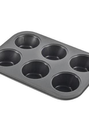 Форма для выпечки кексов 6шт muffin stenson mh-0507